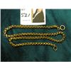 Image 1 : 15.5" Antique Double Link Pocket Watch Chain, Appears to be Gold-filled.