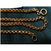 Image 2 : 15.5" Antique Double Link Pocket Watch Chain, Appears to be Gold-filled.