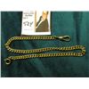 Image 1 : 13.25" Antique heavy link Watch Chain. Appears to be Gold-filled.