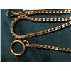 Image 2 : Sterling Silver Watch Chain with what appears to be a replacement Brass loop at the bottom. 18" in l