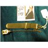 Image 2 : Wire Mesh Fob with gold-filled Watch Chain.