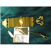 Image 1 : Wire Mesh Fob with gold-filled attachments and latch.