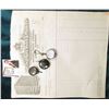 Image 2 : (3) Different Retractible Watch Chains & an invoice from "Fort Dearborn Watch & Clock Co….12/14/1921