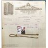 Image 2 : Sliding Gold-filled Watch Chain with opal sets, one of which is missing & an invoice from "Fort Dear