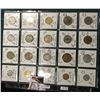 Image 1 : (20) different World Coins in a plastic page, all attributed by KM no., size, denomination, & etc. I