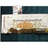 Image 1 : 1912 P Roll of U.S. Wheat Cents in circulated condition in a plastic tube, approx. 50 pcs.; & 1873 C