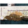 Image 2 : 1912 P Roll of U.S. Wheat Cents in circulated condition in a plastic tube, approx. 50 pcs.; & 1873 C