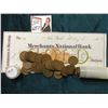 Image 2 : 1917 P Roll of U.S. Wheat Cents in circulated condition in a plastic tube, approx. 50 pcs.; & 1873 C