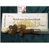 Image 2 : 1920 P Roll of U.S. Wheat Cents in circulated condition in a plastic tube, approx. 50 pcs.; & 1874 C
