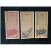 Image 1 : 1964 Series Bank of Indonesia One, Five, Ten Sen Banknotes, CU. (3 pcs.)