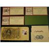 Image 2 : (4) different "The History of banking Brighton Five Cents Savings Bank…" Cards; (3) different Nation
