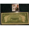 Image 2 : Series 1934A $5 Federal Reserve Note, VF+. Obv. Macro plate L50, rev. 1614.
