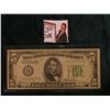 Image 1 : Series 1934A $5 Federal Reserve Note, VF+. Obv. Macro plate I48, rev. 1614.
