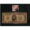 Image 1 : Series 1934A $5 Federal Reserve Note, EF+. Obv. Macro plate L62, rev. 1683.