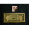 Image 2 : Series 1934A $5 Federal Reserve Note, AU. Obv. Macro plate H49, rev. 1326.