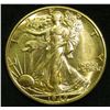 Image 1 : 1942 D Walking Liberty Half Dollar. Brilliant uncirculated.