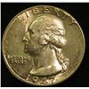 Image 1 : 1947 D Washington Quarter. Uncirculated.