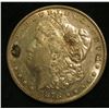 Image 1 : 1878 S Morgan Silver Dollar. AU-Unc with a few toning spots.