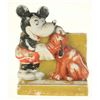 Image 1 : Mickey and Pluto Bisque Toothbrush Holder.