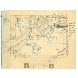 Original Layout Drawing from "Mickey's Nightmare".