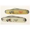 Image 1 : Pair of  "World Fair" Chicago 1933 White and Yellow Pocket Knives.