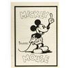 Image 1 : Original Mickey Mouse Inked Publicity Drawing.