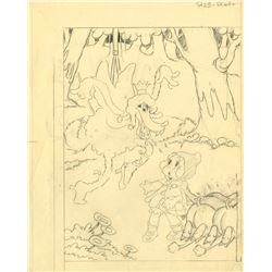 Book Illustration Design for "The Big Bad Wolf".
