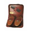 Image 1 : Mickey Mouse Wooden Brush Set in Leather Case.