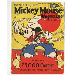 Four (4) Early Issues of Mickey Mouse Magazine