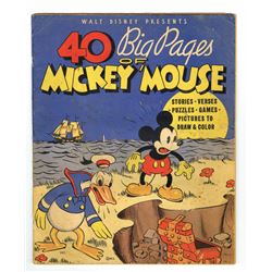 "40 Big Pages of Mickey Mouse" Book.