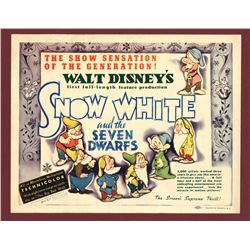 "Snow White and the Seven Dwarfs" Title Lobby Card.