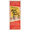 Image 1 : "Make Mine Music" Original Release Insert Poster.