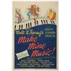 Image 1 : "Make Mine Music" Original Release One Sheet Poster.