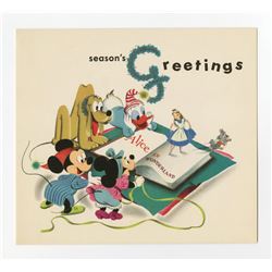 Disney Studio Christmas Card for 1950.