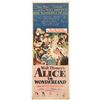 Image 1 : "Alice in Wonderland"  Original Release Insert Movie Poster.