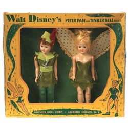 Peter Pan and Tinkerbell Dolls in Box.