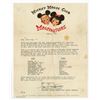Image 1 : National Mickey Mouse Club Talent Roundup Letter from Hal Adelquist.