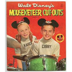 Mouseketeer Cut-Outs Paper Doll Set.