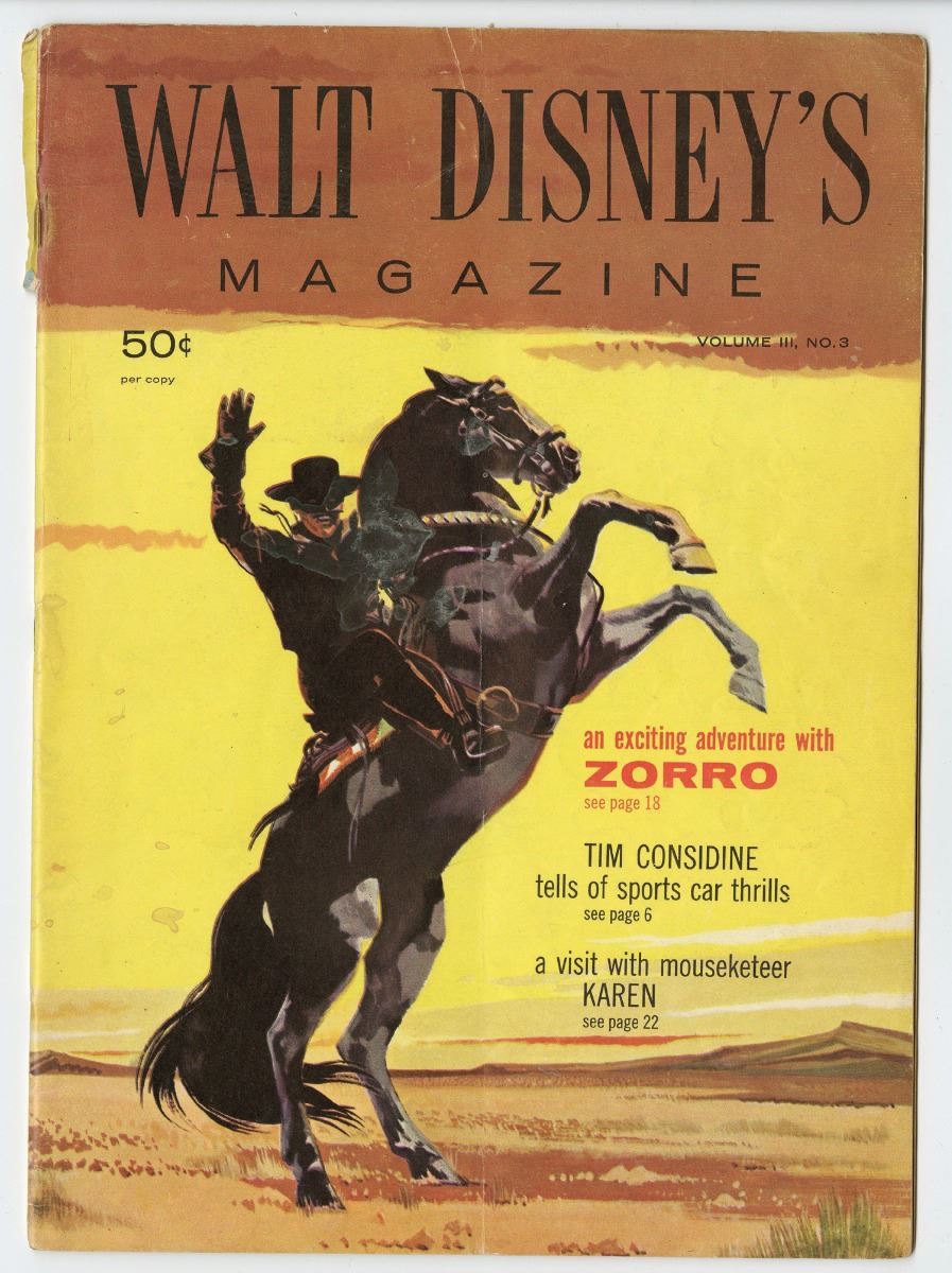 Collection of (4) Issues of Walt Disney Magazine.