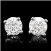 Image 1 : 14k White Gold 1.00ct Diamond Earrings