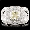 Image 1 : 18K Gold 3.43ct Fancy Color Diamond Ring