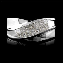 18K White Gold 0.70ctw Diamond Ring