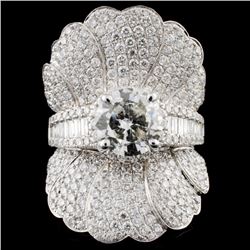 18K Gold 4.92ctw Diamond Ring