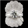 Image 1 : 18K Gold 4.92ctw Diamond Ring