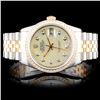 Image 1 : Rolex TwoTone DateJust 1.00ct Diamond Wristwatch