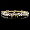 Image 2 : 14K Two Tone 1.25ctw Diamond Bracelet