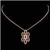 Image 2 : 14K TT Gold 0.51ctw Fancy Diamond Pendant