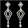 Image 1 : 18K Gold 2.01ctw Diamond Earrings