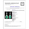 Image 3 : 18K Gold 10.06ctw Emerald & 2.34ctw Diamond Earrin