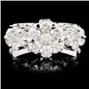 Image 1 : 18K Gold 0.77ctw Diamond Ring